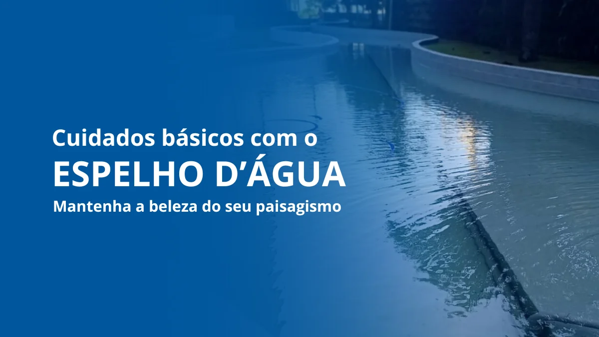 Espelho d'água cuidados