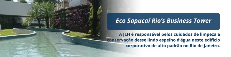 Espelho d'água do Eco Sapucaí Rio’s Business Tower rio de janeiro