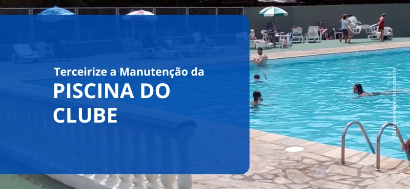 manutenção da piscina do clube