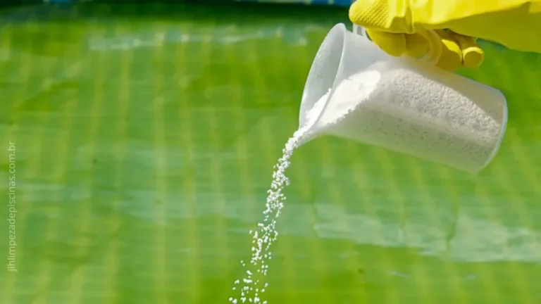 Tratamento de choque para piscina